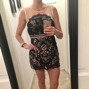 NWT Dress II Forum navy and peach dress size med